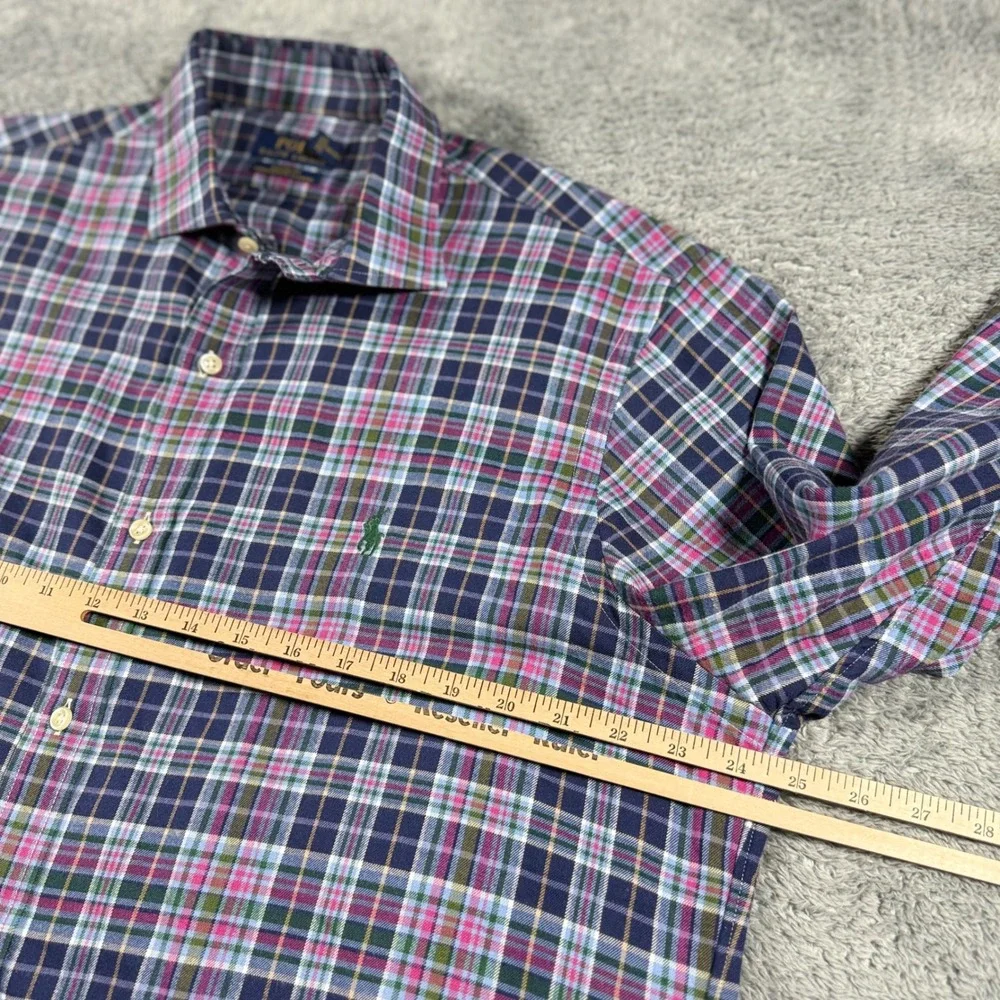 Polo Ralph Lauren Performance Flannel Shirt Mens XL Classic Fit Multicolor Plaid